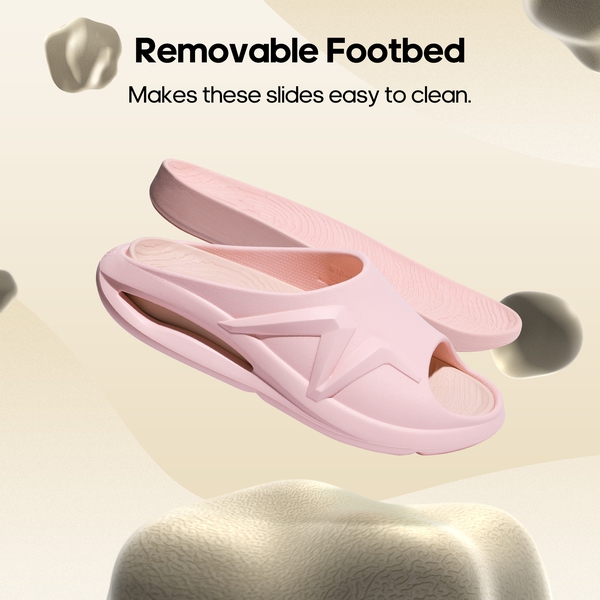 [Flow] Unisex Arch Support Slide Sandals  - PINK - 3